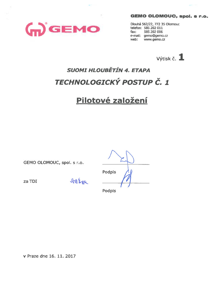 TP 01 - Pilotove Zalozeni | PDF