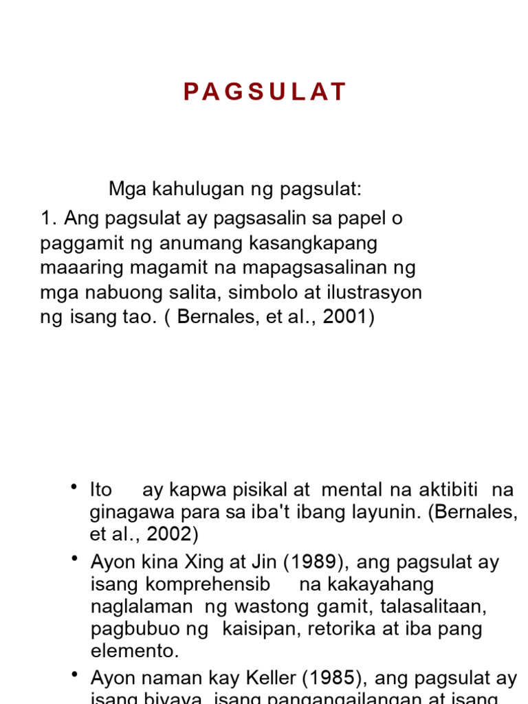 8 Pagsulat | PDF