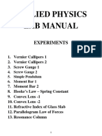 Applied Physics Lab Manual