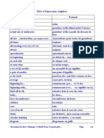 Mots Et Expressions Anglaises PDF