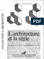 L'Architecture Et La Régle