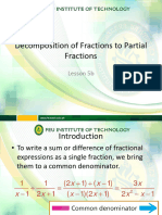 L5b - Decomposition of Fractions To Partial Fractions