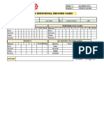 Learner's Individual Record Card (Excel)