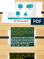 3D Mensuration