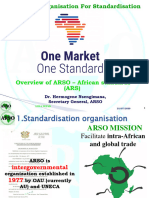 Overview ARSO-African Standards (AUDA-NEPAD) - ARSO Hermogene