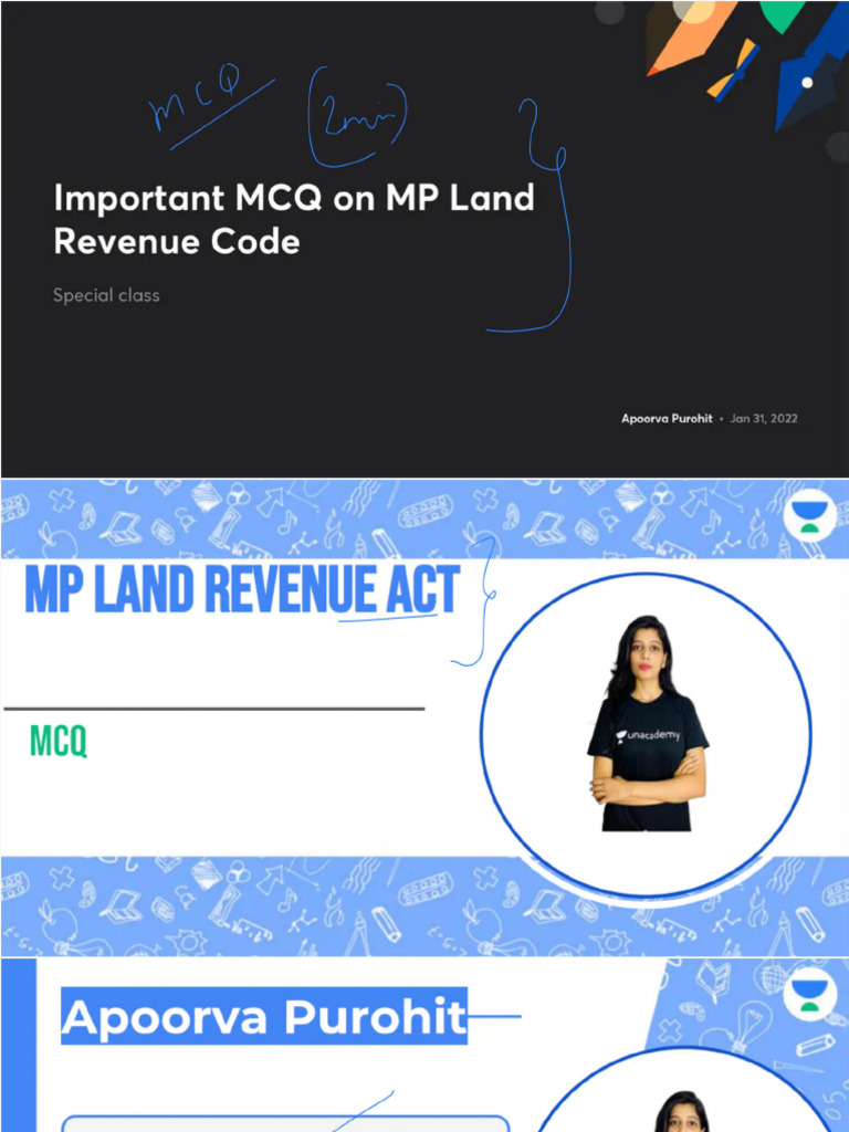 Mp Land Revenue Code Notes