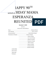 Happy 90TH Birthday Mama Esperanza Reunited
