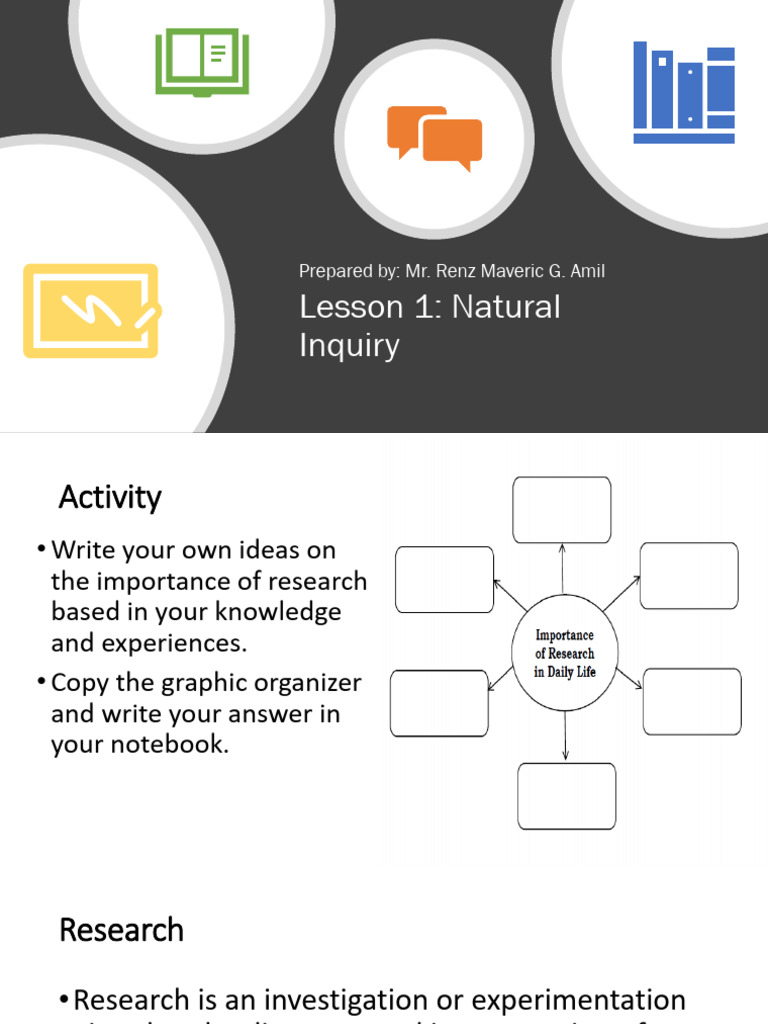 Lesson 1 Natural Inquiry Pdf Quantitative Research Qualitative