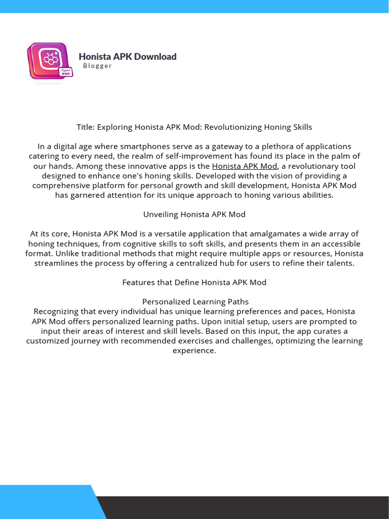 Honista Apk Download PDF