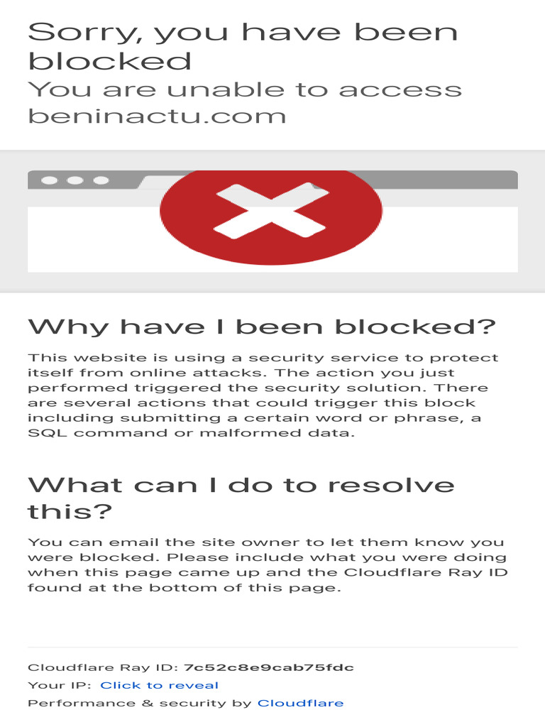 Access Blocked: Cloudflare Ray ID Info | PDF | Career & Growth | Computers