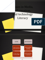 Issues in Media, Information, and Technology Literacy