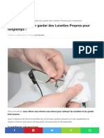 Astuce Facile Pour Garder Des Lunettes Propres Pour Longtemps !