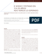 Ingesta de Sodio y Potasio en Ni Os de 0 A 15 A Os - 2015 - Revista M Dica CL N