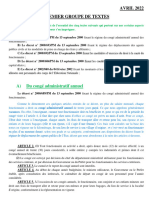Droits Des Enseignants Morceaux Choisis de 5 Textes PDF