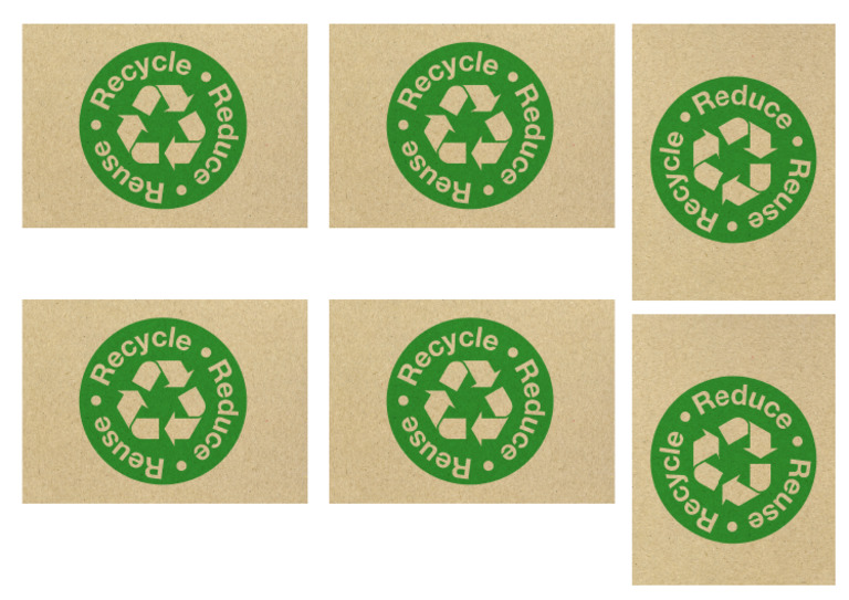 Reduce Reuse Recycle Sign | PDF