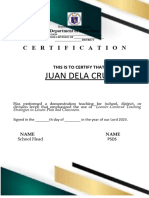 15 Certificate of Demonstration