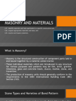 Masonry and Materials