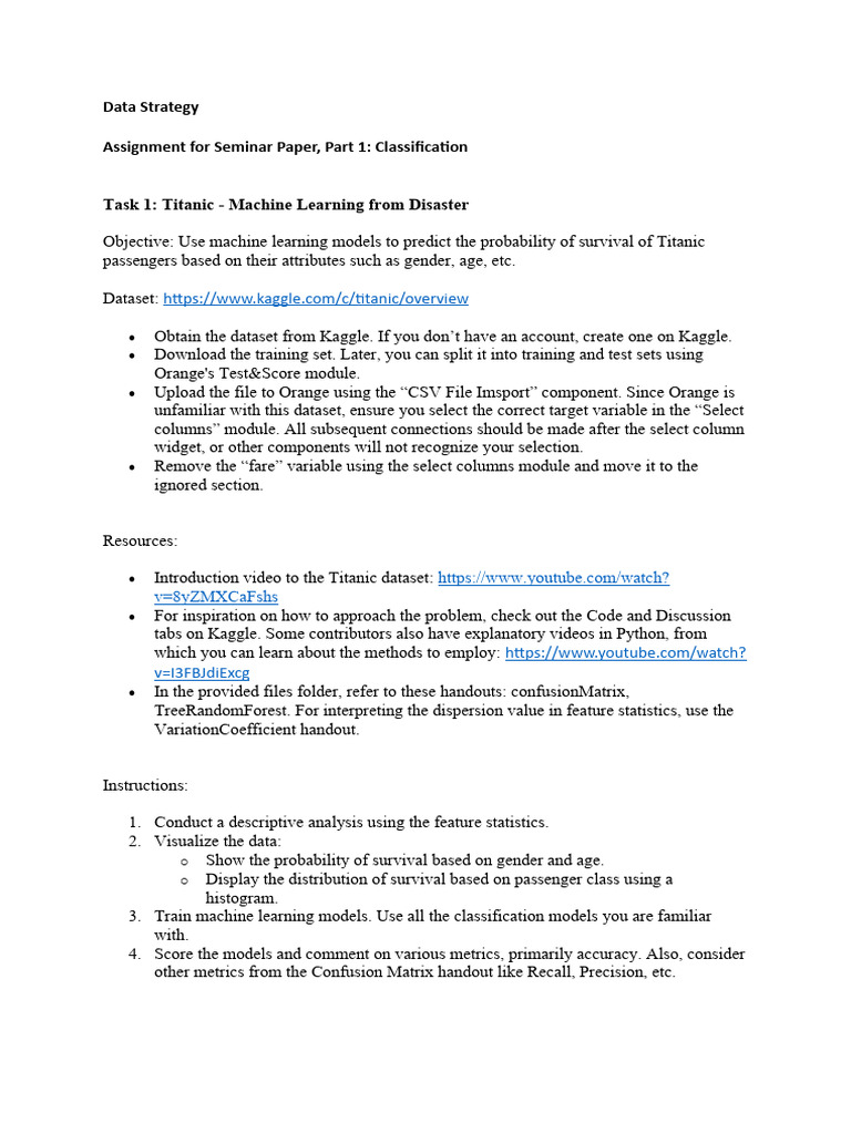 Titanic & Airline ML Analysis Guide | PDF | Machine Learning | Data