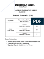 Economics, Accountancy, B.ST, ENG, MATHS, A MATHS Board Practical 2022-23
