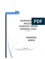 Rangkuman Dan Soal Saj B Jawa 2022 - 2023 Mayong