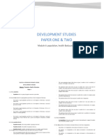 Module 6 Development Studies Paper 1&2