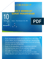 Dokumen - Tips - Teknik Membuat 10 Surat Penawaran Nursanti Cara Membuat Surat Penawaran