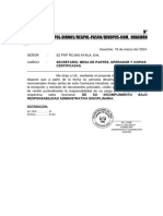 Memo #034 - Secretario S2 PNP Rojas