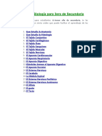 Temas de Biología para 3ero de Secundaria