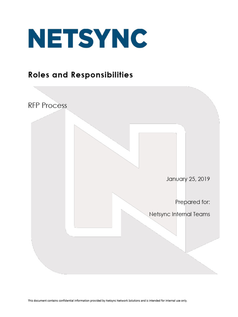 RFP Process - Roles and Responsibilities - 01252019 | PDF | Request For ...