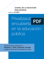 Ball y Youdell - Privatizacion - Encubierta - de - La - Educacion - Publica - 2007 - Ok