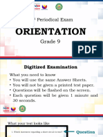 Exam Orientation