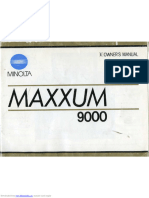 Minolta Maxxum 9000 Owners Manual (En)