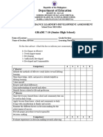 Guidance Form Junior High School