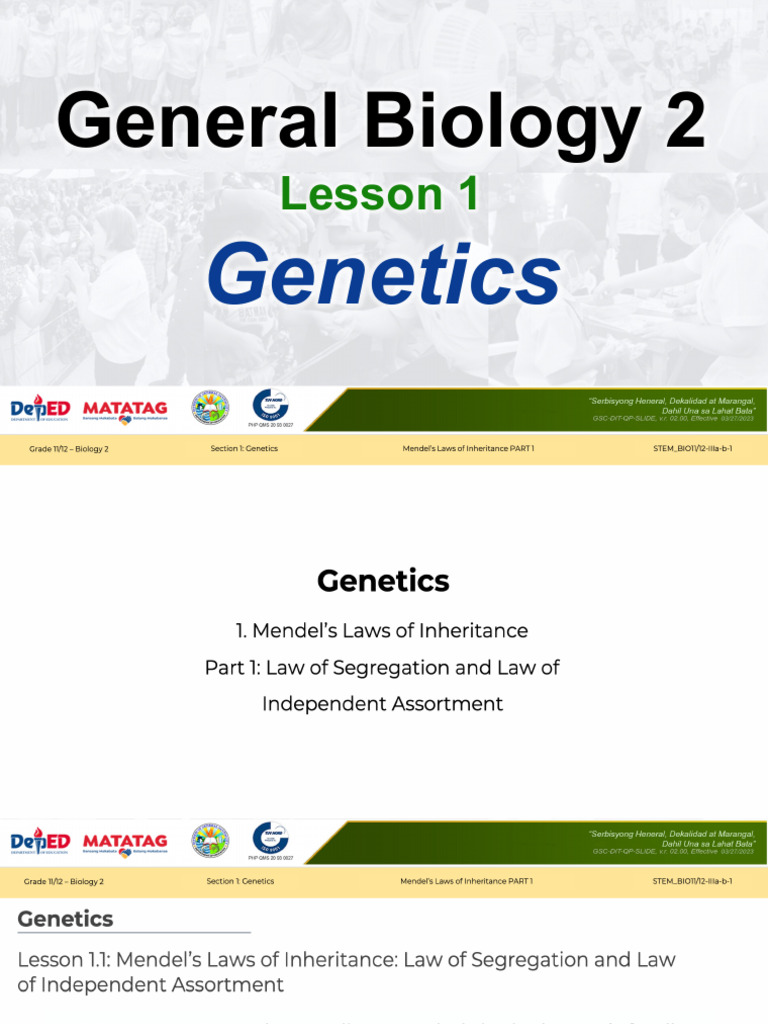 Genetics-1 Students | PDF