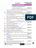 Sectors of The Indian Economy-PYQ