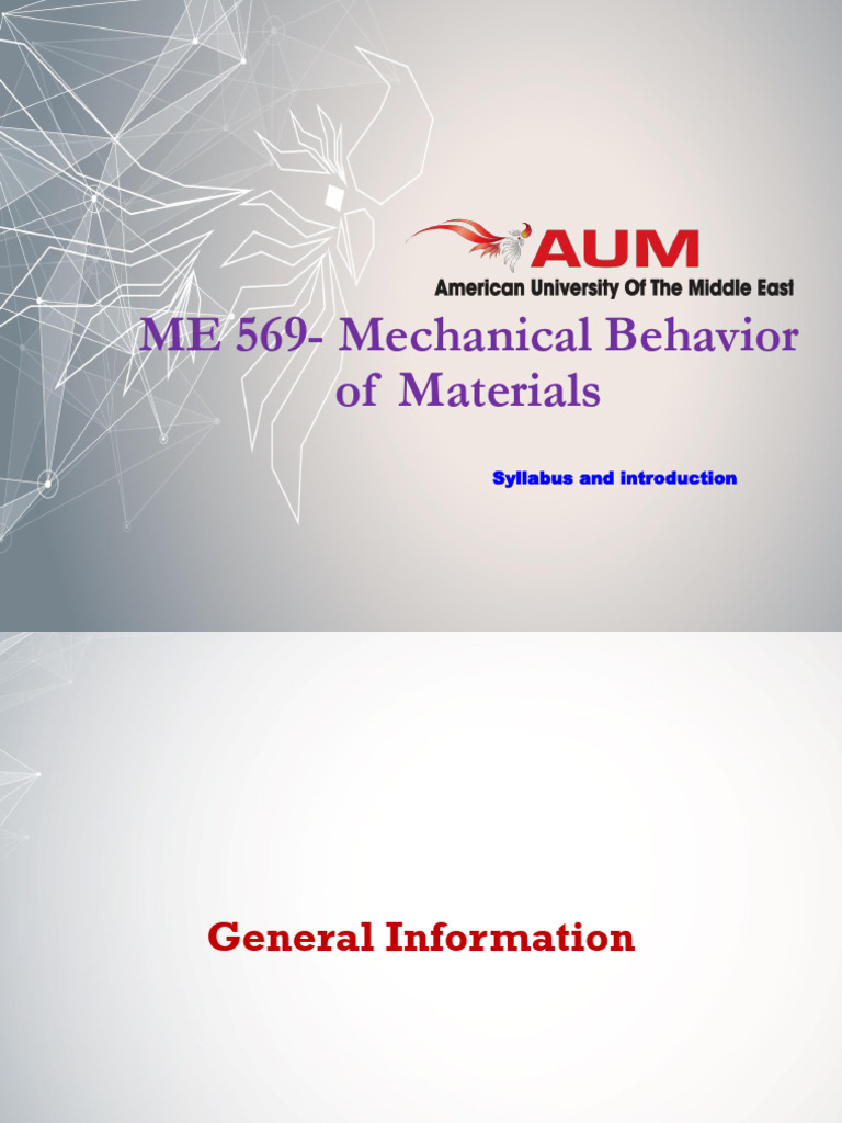 ME 569 Mechanical Behavior of Materials | PDF | Fracture Mechanics ...