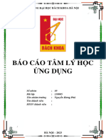 Tổng hợp TÂM LÝ HỌC CUỐI KỲ draft