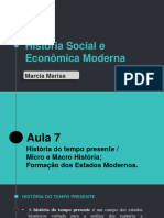 Aula 7 - História Social e Econômica Moderna