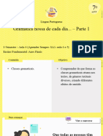 Gramática Nossa de Cada Dia... - Parte 1: Língua Portuguesa