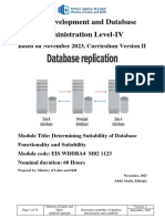 TM02 Determine Suitability of Database Functionality and Scalability