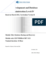 TM07 Database Backup and Recovery