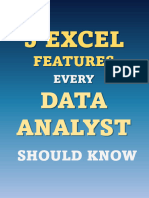 Características Básicas de Excel del Analista de Datos