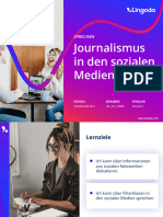 Journalismus in Den Sozialen Medien: Sprechen