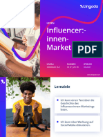 Influencer:-Innen - Marketing: Lesen