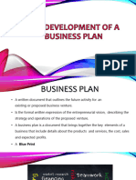 The Developmentofa Business Plan