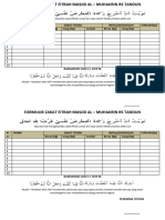 Formulir Zakat Fitrah