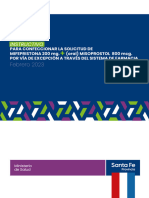 Instructivo para Confeccionar La Solicitud de Mifepristona y Misoprostol