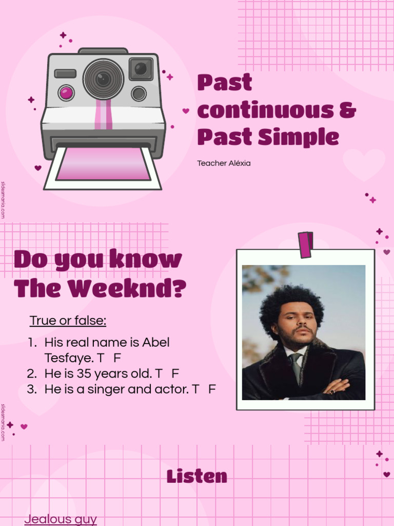 Past continuous and past simple pdf language mechanics grammar