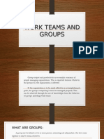 Managing Groups and Teams