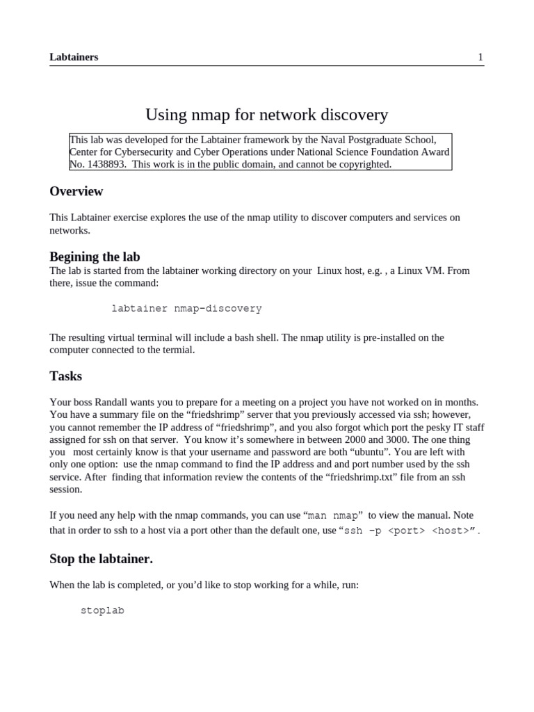 Nmapdiscovery | PDF